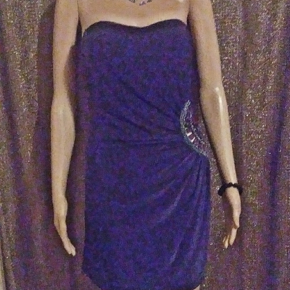 Xhilaration blue beaded dress